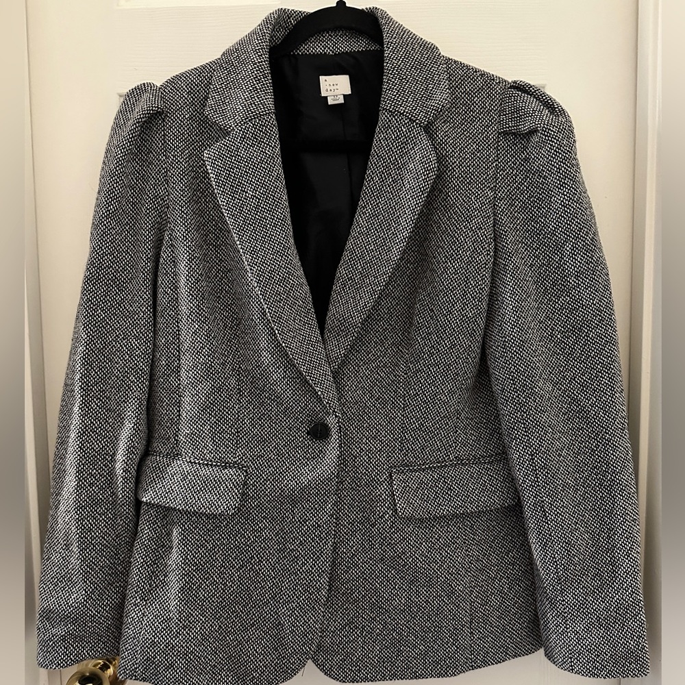 A New Day Gray Tweed Blazer